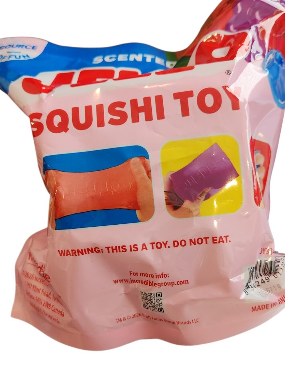 NEW Jell-O Squishi Jiggle Cube Purple Scented Squishy Fidget Sensory Squeeze - Picture 2 of 4